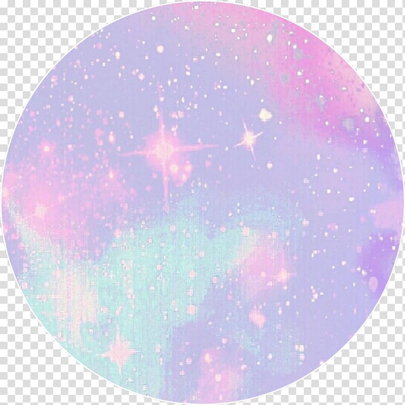 Pink and purple galaxy illustration, Circle Pastel Purple