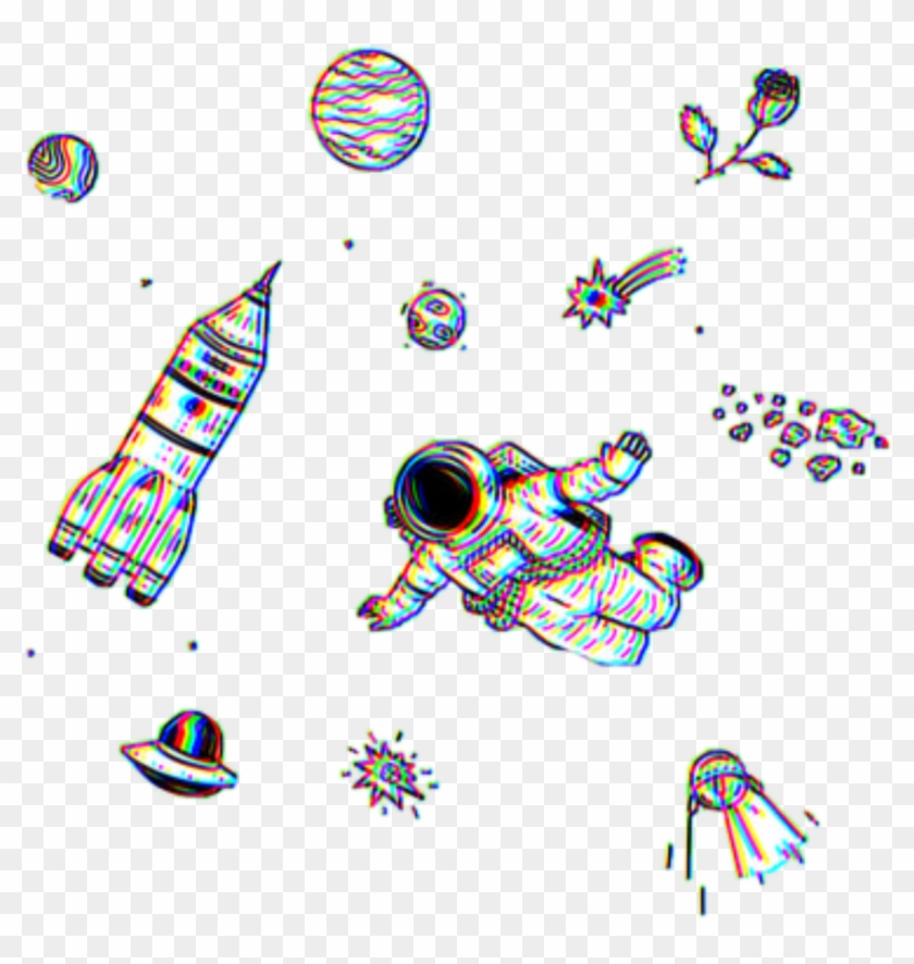 Glitch Tumblr Aesthetic Space Galaxy