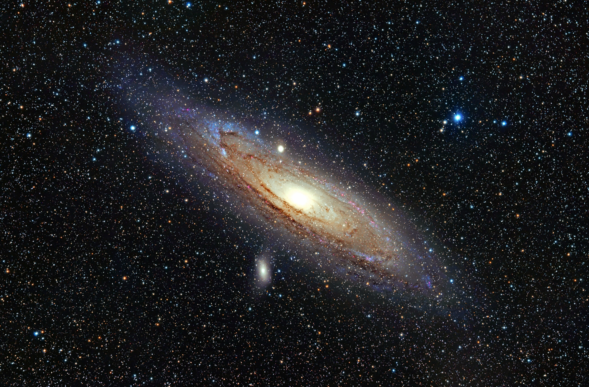 Andromeda galaxy wallpaper.