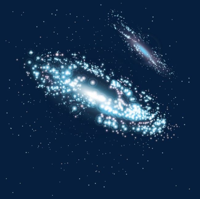 Blue space galaxy.