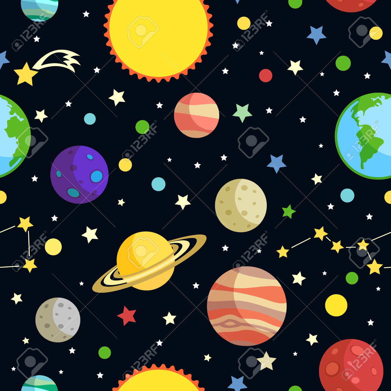 Free space background.