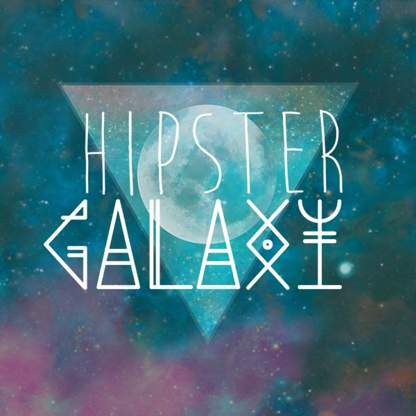 Hipster galaxy clipart.