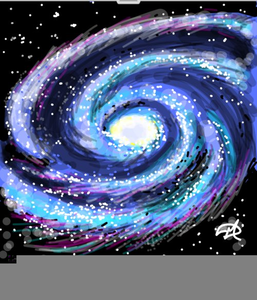 Milky Way Line Clipart