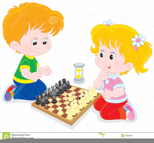 Checkers game clipart.