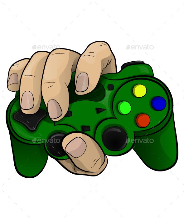 Hand with controller.