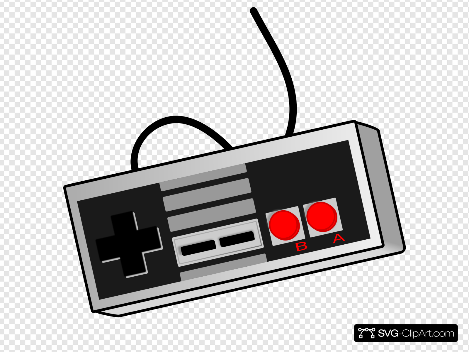 Bhspitmonkey Old School Game Controller Clip art, Icon and