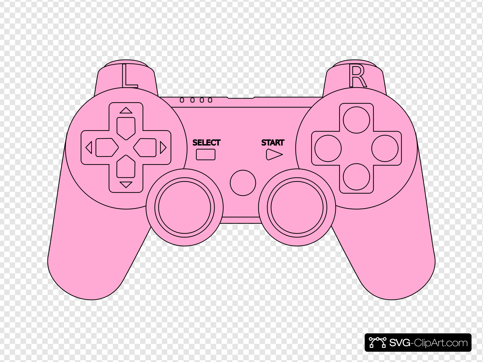 Controller clipart pink.