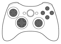 Video Game Controller Clipart Black And White