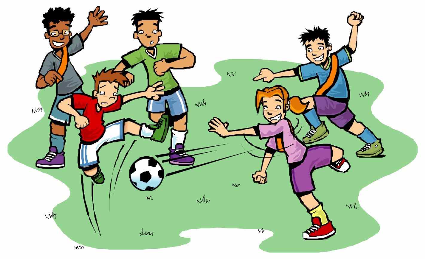 Family outdoor games clipart