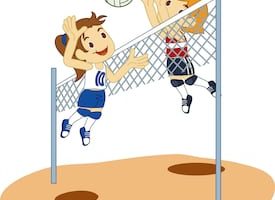 Volleyball games clipart