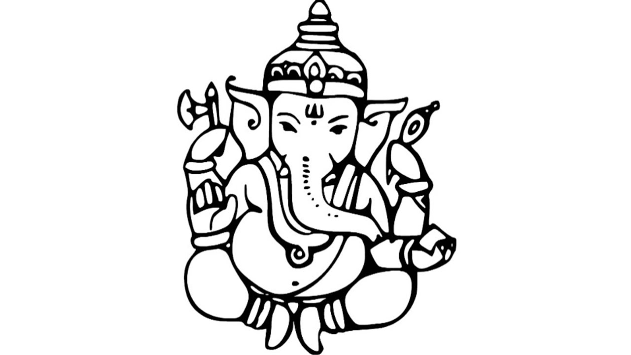 Easy Sketch Of Ganesha at PaintingValley