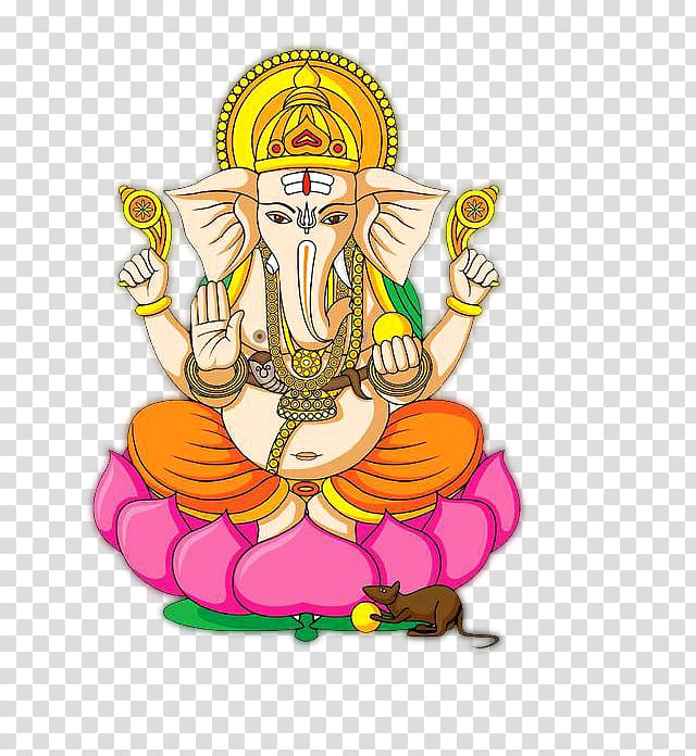 Ganesha illustration, Ganesha Ganesh Chaturthi , kalash