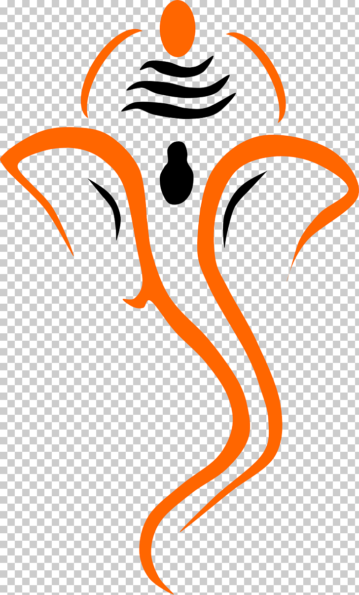 Ganesha Desktop Ganesh Chaturthi , ganesh, orange and black