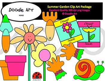 Summer Garden Clipart Pack