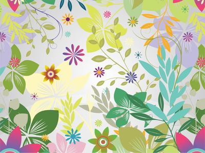 Free Funky Flower Garden Colorful Backgrounds Clipart and