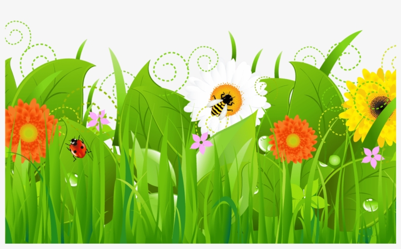 Spring Flower Border Clip Art Gardening Flower And