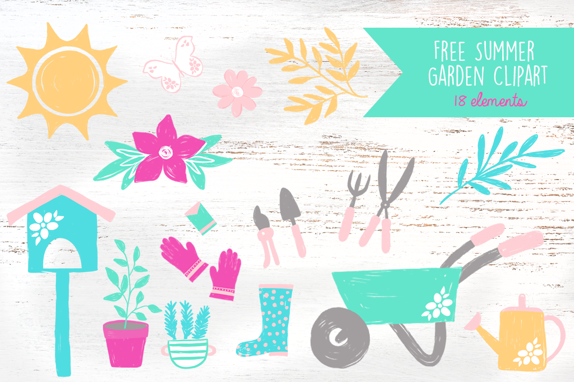 Free Summer Garden Clipart Graphics