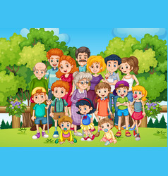 Family Gardening Vector Images