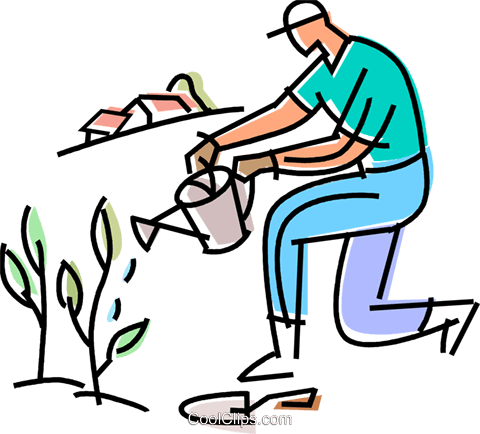 gardening clipart man