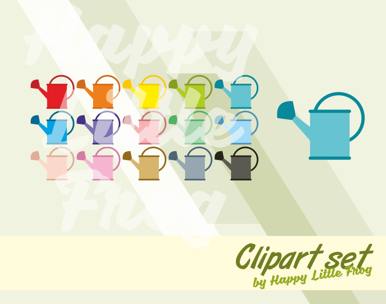 Watering can clipart.