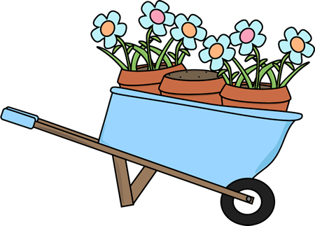 gardening clipart wheelbarrow