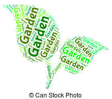 Garden word Clipart and Stock Illustrations