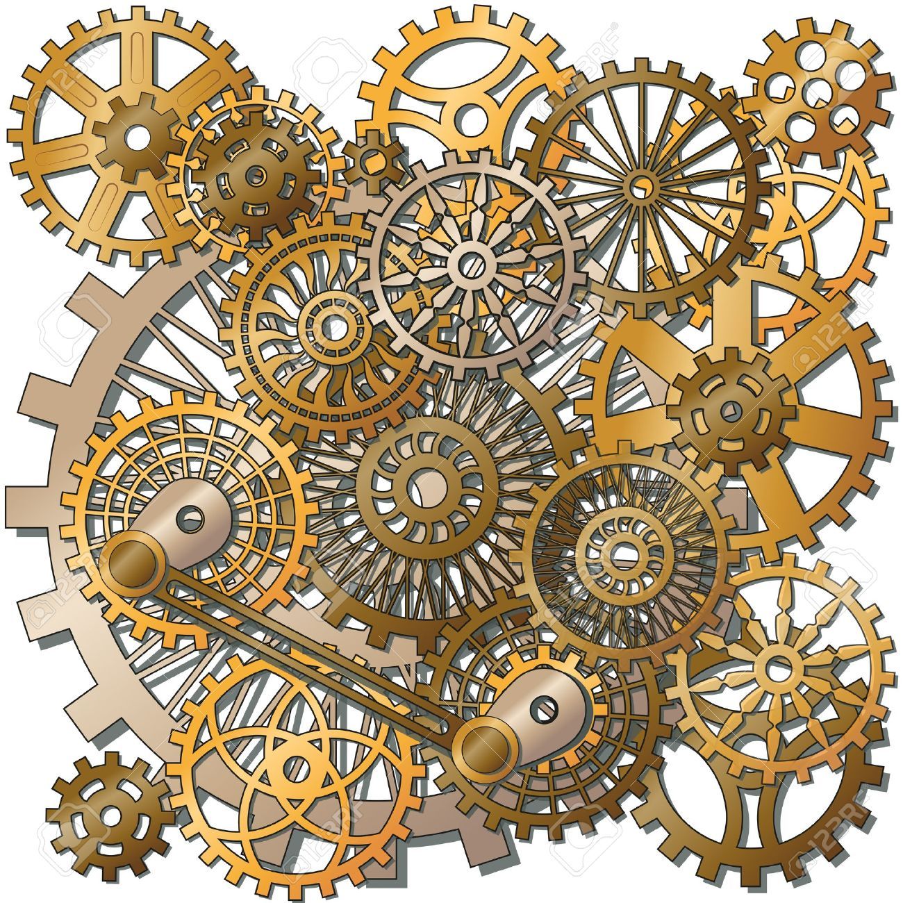 Clock Gear Cliparts, Stock Vector And Royalty Free Clock