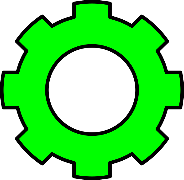 Green gear clip.