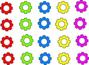 Free colorful gears.