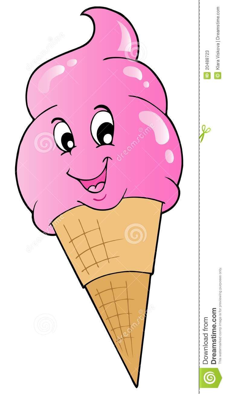Cartoon ice cream.