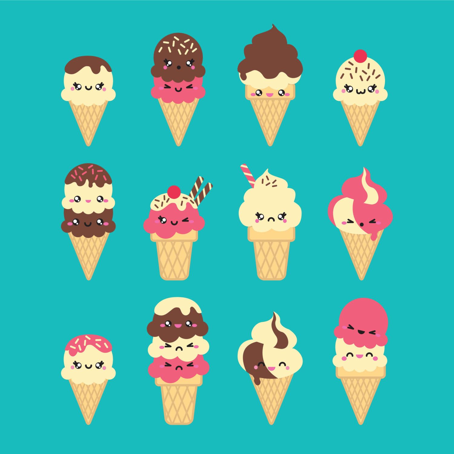 gelato clipart illustration