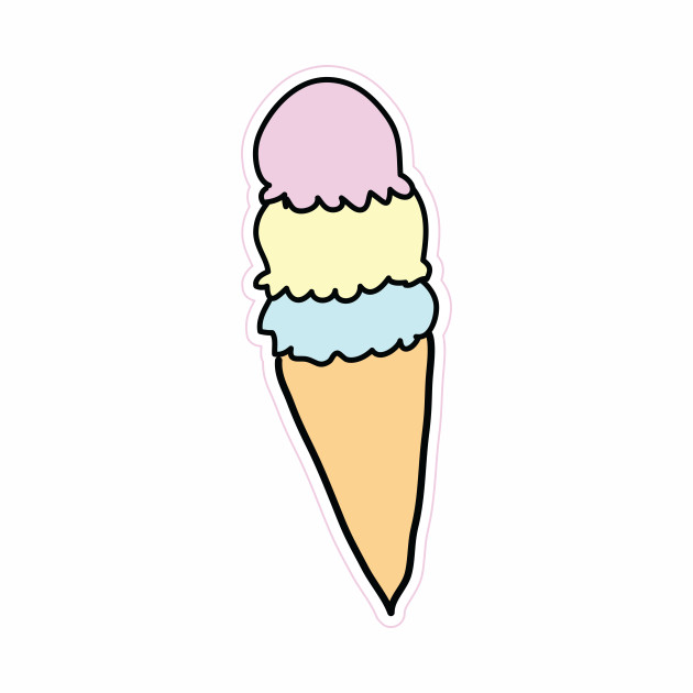 Pastel Ice Cream Cone