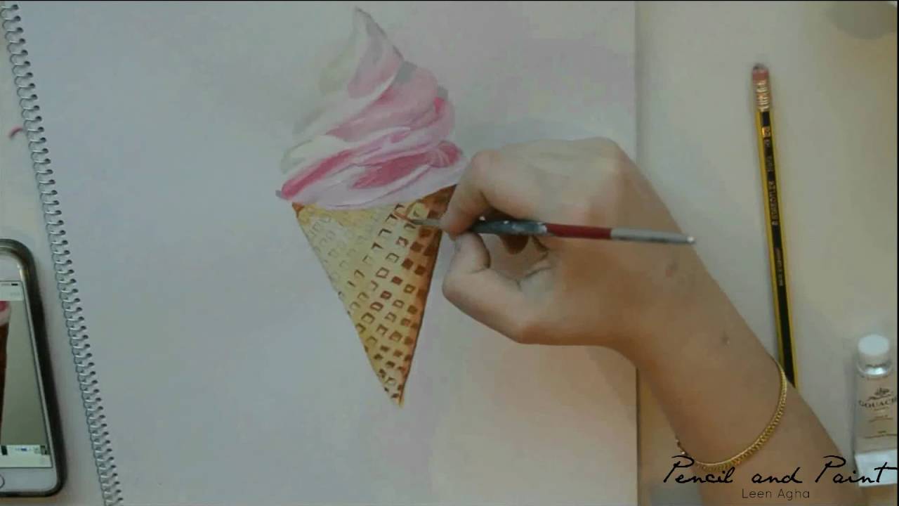 Drawn ice cream.