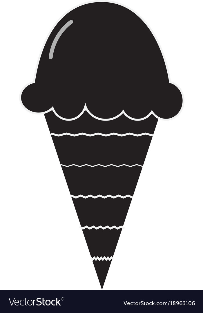 Ice cream icon on white background ice cream