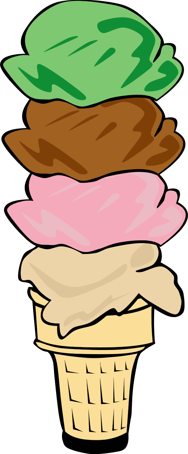 gelato clipart triangle shaped thing