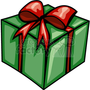 Cartoon Christmas gift clipart