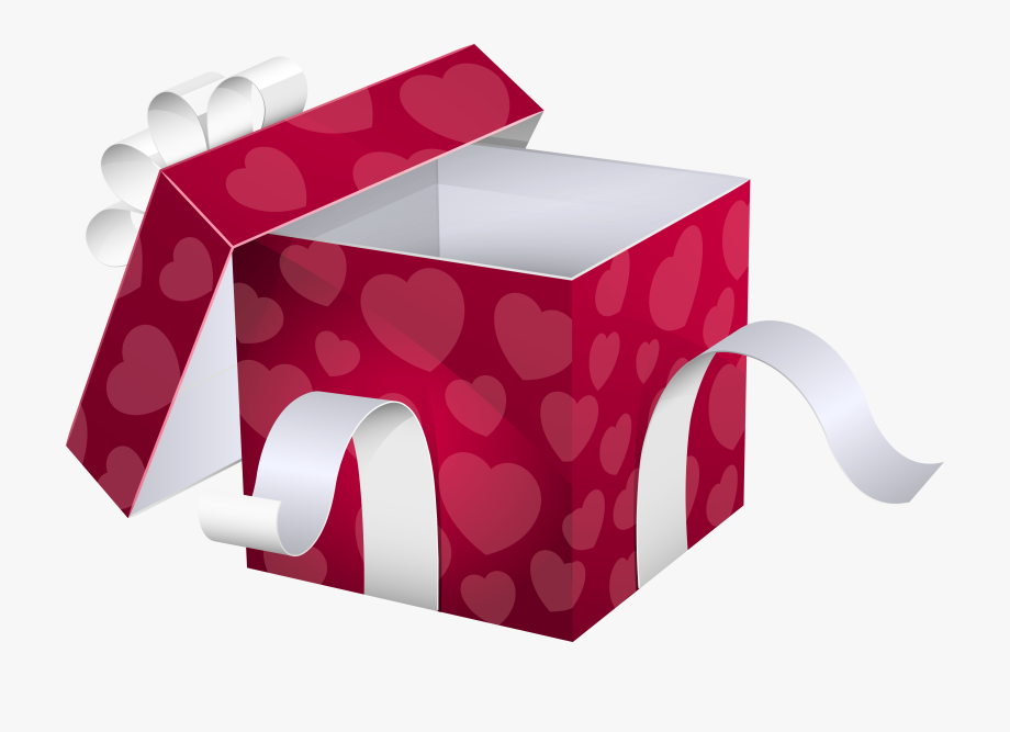 Open Pink Gift Box Png Clipart Image
