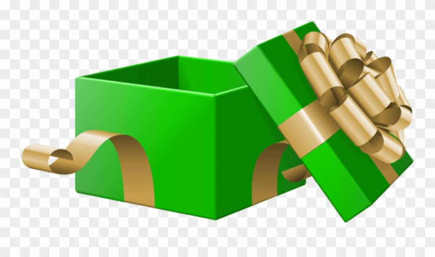 Free Png Open Gift Box Green Transparent Png Images