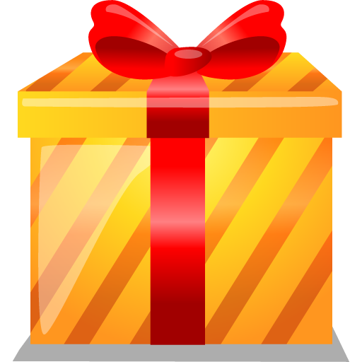Orange Gift Icon, PNG ClipArt Image