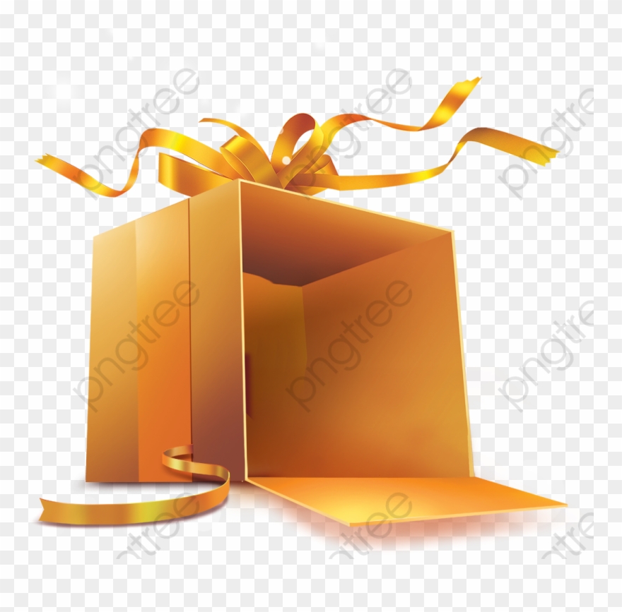 Gift clipart gold.