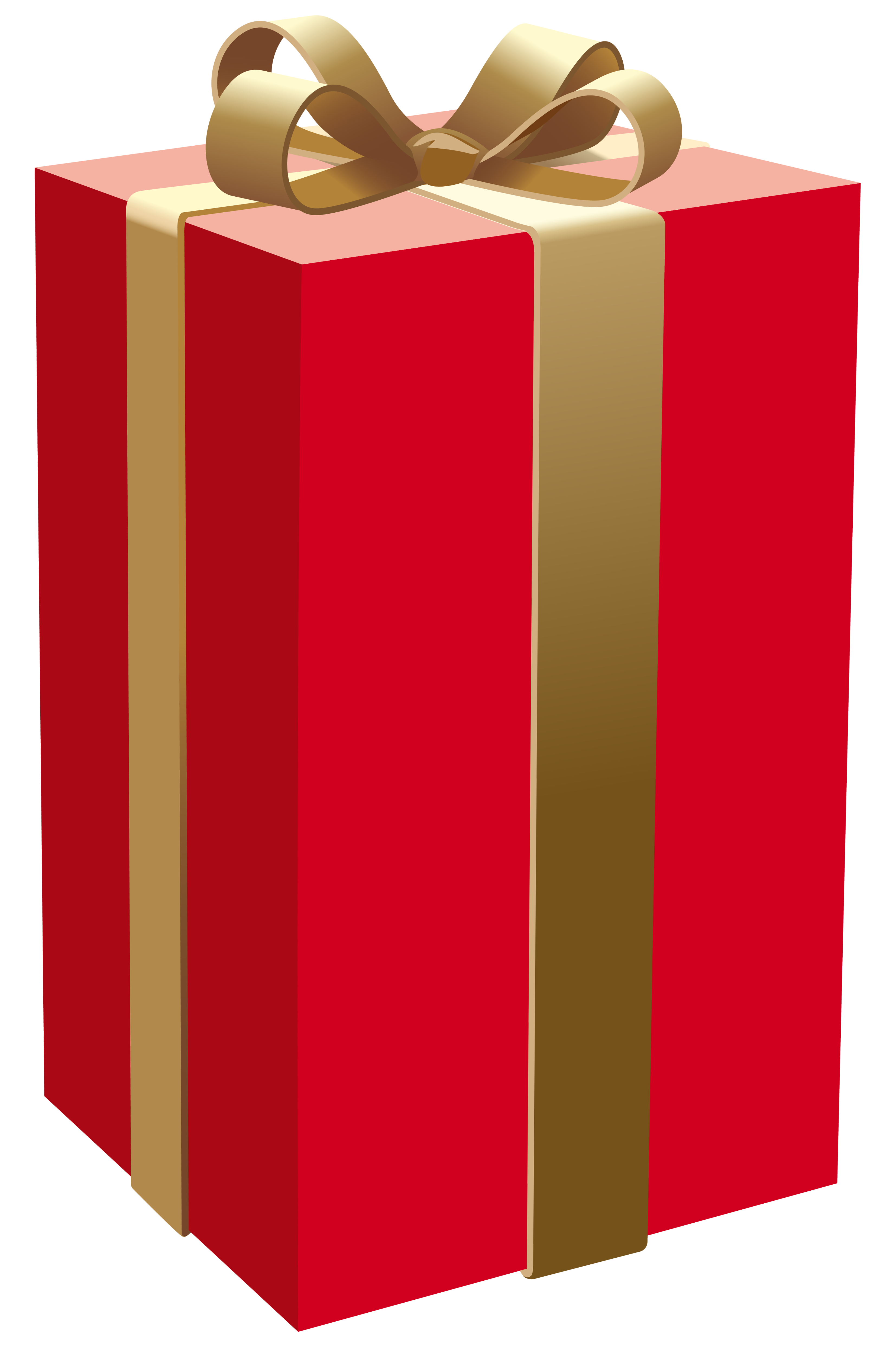 Red gift box.