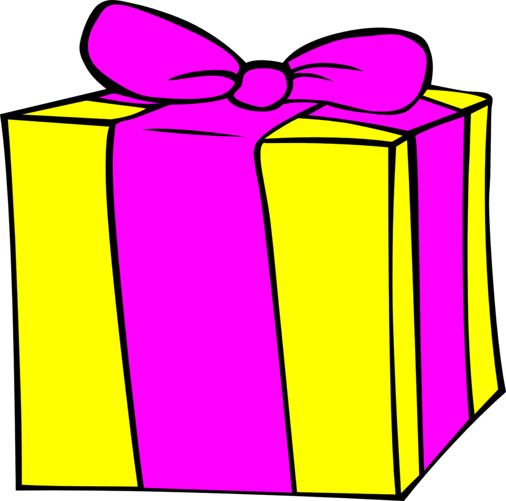 Gift clipart simple.