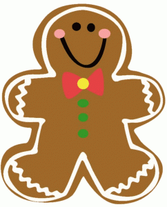 Gingerbread clipart free.