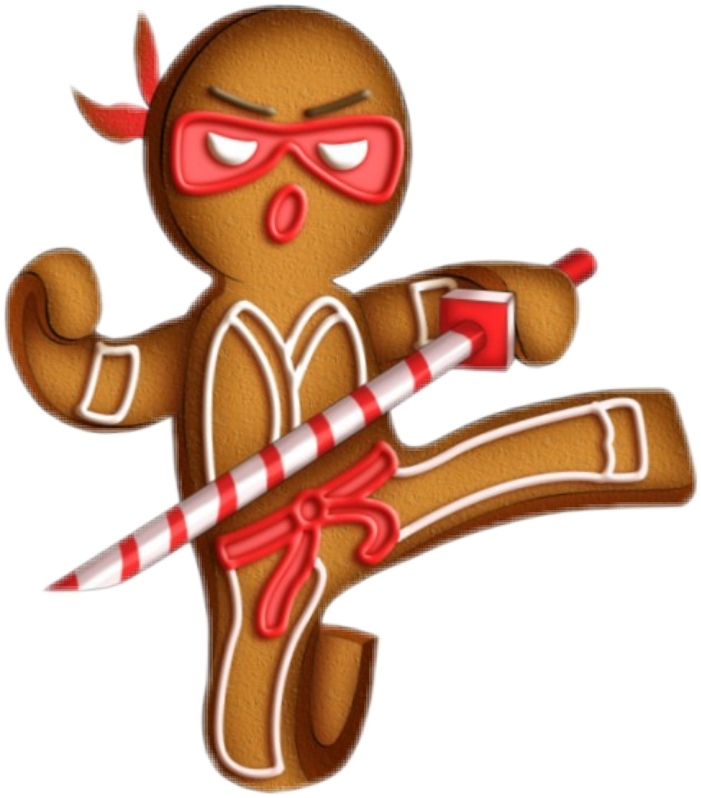 Ninja clipart gingerbread.