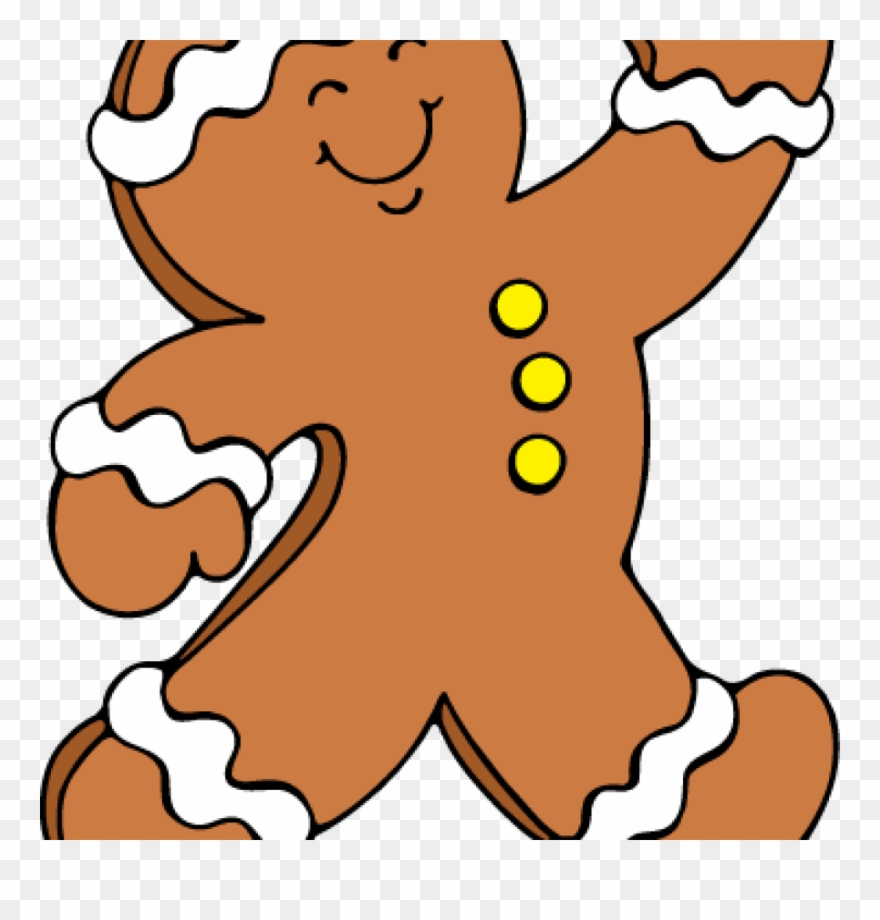Gingerbread man clip.
