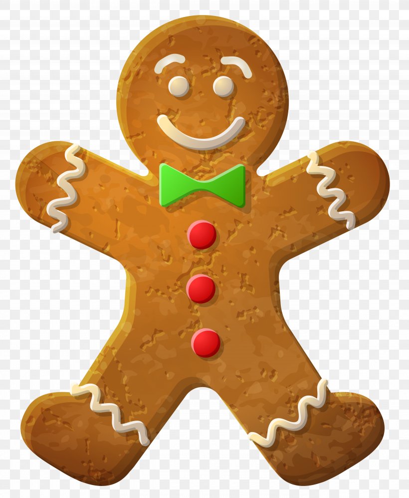 Gingerbread man cookie.