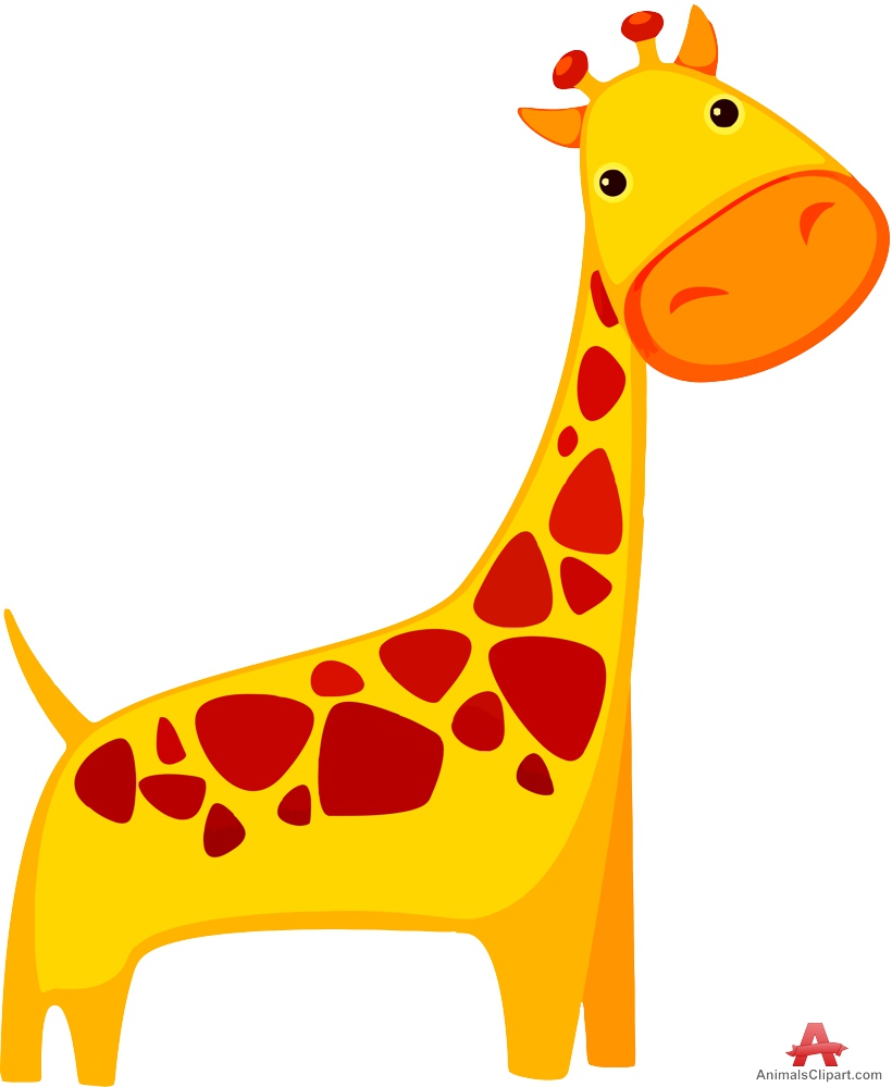 Cute giraffe animals.