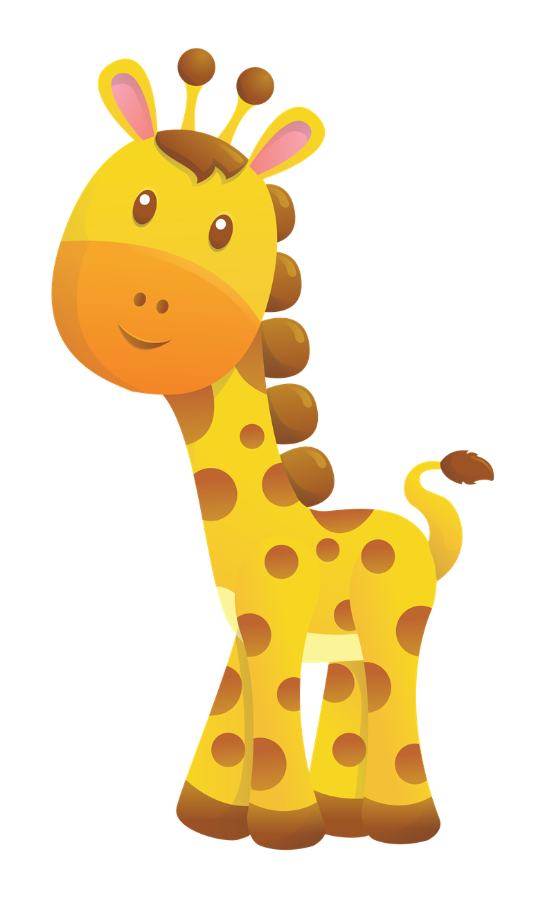 Cute baby giraffe.