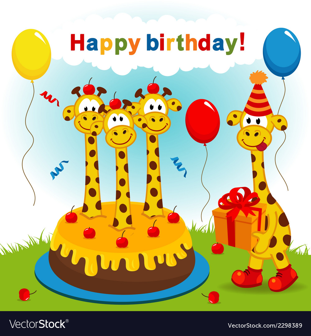 Birthday giraffe.