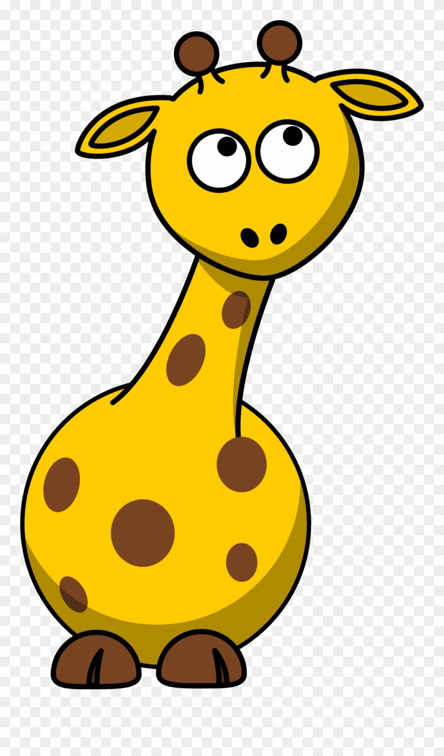 Cartoon Giraffe Free Vector Graphic Baby Giraffe Cute